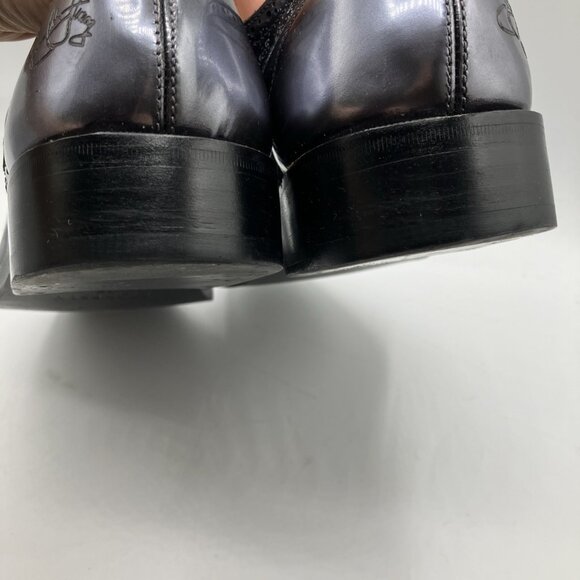 Sz 9 Fluevog  Men Luther Fortitude Oxford Gray Metallic Distress Monk Strap main image 6